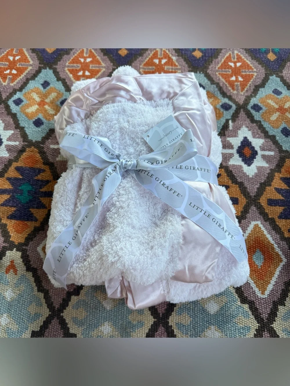 Little Giraffe Luxury Powder Plush Luxe Baby Blankets 2 Medium/Large & 3 Small